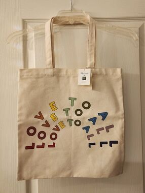 NWT Madewell x Human Rights Campaign LOVE TO ALL Tote Bag